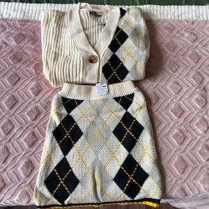 Fashion nova cardigan sweater set